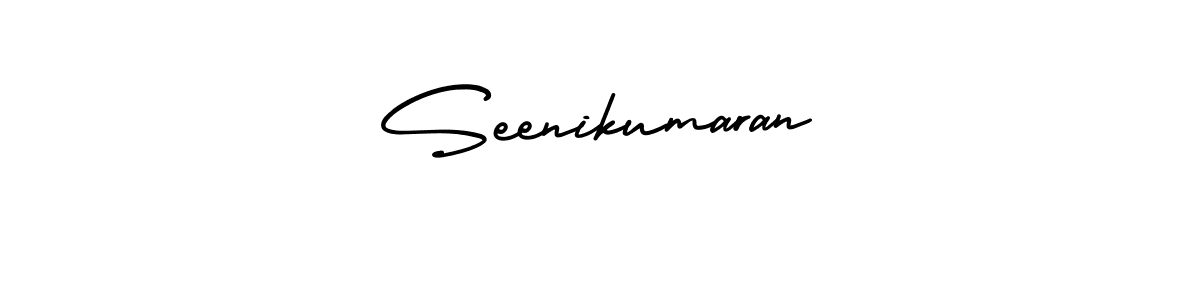 How to make Seenikumaran signature? AmerikaSignatureDemo-Regular is a professional autograph style. Create handwritten signature for Seenikumaran name. Seenikumaran signature style 3 images and pictures png