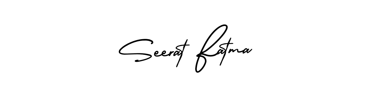 Use a signature maker to create a handwritten signature online. With this signature software, you can design (AmerikaSignatureDemo-Regular) your own signature for name Seerat Fatma. Seerat Fatma signature style 3 images and pictures png