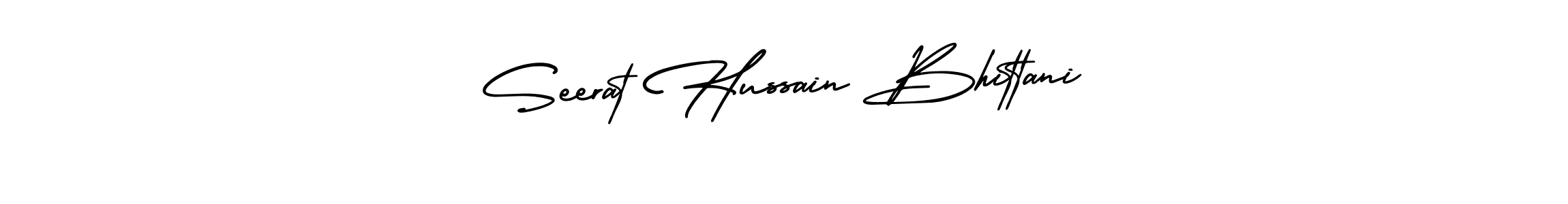 Seerat Hussain Bhittani stylish signature style. Best Handwritten Sign (AmerikaSignatureDemo-Regular) for my name. Handwritten Signature Collection Ideas for my name Seerat Hussain Bhittani. Seerat Hussain Bhittani signature style 3 images and pictures png