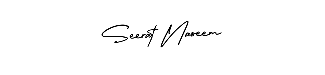 Similarly AmerikaSignatureDemo-Regular is the best handwritten signature design. Signature creator online .You can use it as an online autograph creator for name Seerat Naseem. Seerat Naseem signature style 3 images and pictures png