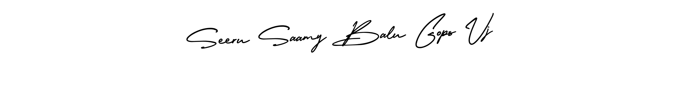if you are searching for the best signature style for your name Seeru Saamy Balu Gops Vj. so please give up your signature search. here we have designed multiple signature styles  using AmerikaSignatureDemo-Regular. Seeru Saamy Balu Gops Vj signature style 3 images and pictures png