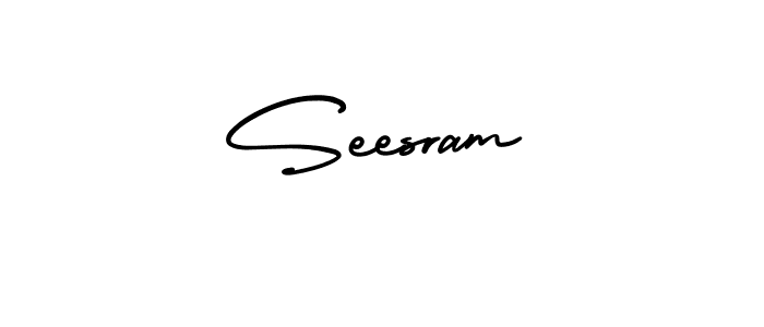 How to make Seesram signature? AmerikaSignatureDemo-Regular is a professional autograph style. Create handwritten signature for Seesram name. Seesram signature style 3 images and pictures png