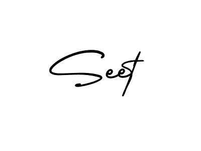 Seet stylish signature style. Best Handwritten Sign (AmerikaSignatureDemo-Regular) for my name. Handwritten Signature Collection Ideas for my name Seet. Seet signature style 3 images and pictures png