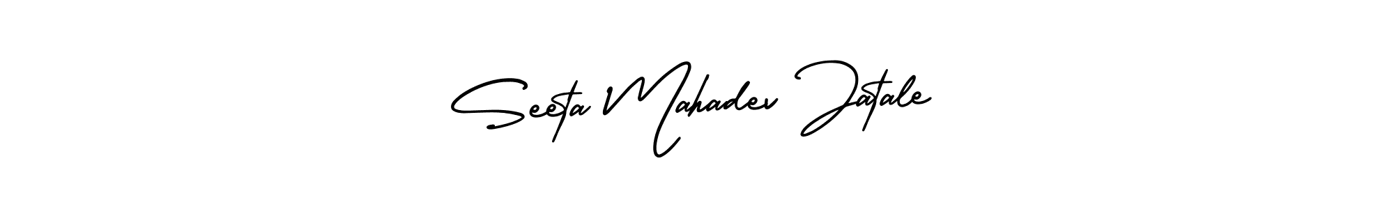 Use a signature maker to create a handwritten signature online. With this signature software, you can design (AmerikaSignatureDemo-Regular) your own signature for name Seeta Mahadev Jatale. Seeta Mahadev Jatale signature style 3 images and pictures png