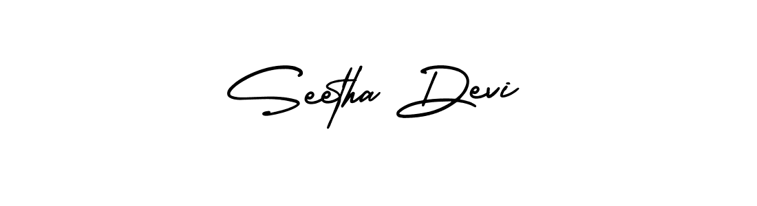 Make a beautiful signature design for name Seetha Devi. With this signature (AmerikaSignatureDemo-Regular) style, you can create a handwritten signature for free. Seetha Devi signature style 3 images and pictures png