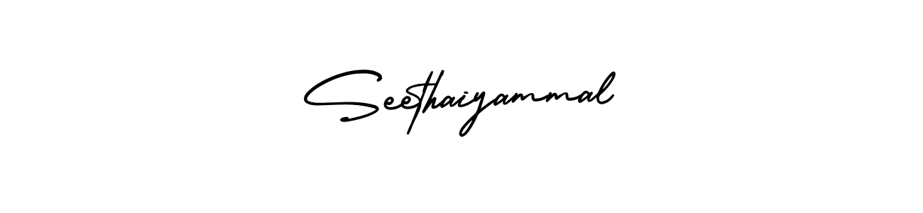 Create a beautiful signature design for name Seethaiyammal. With this signature (AmerikaSignatureDemo-Regular) fonts, you can make a handwritten signature for free. Seethaiyammal signature style 3 images and pictures png