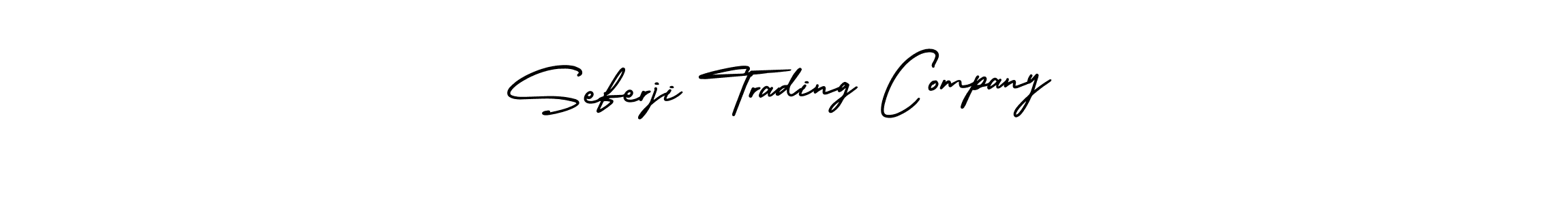 Also You can easily find your signature by using the search form. We will create Seferji Trading Company name handwritten signature images for you free of cost using AmerikaSignatureDemo-Regular sign style. Seferji Trading Company signature style 3 images and pictures png