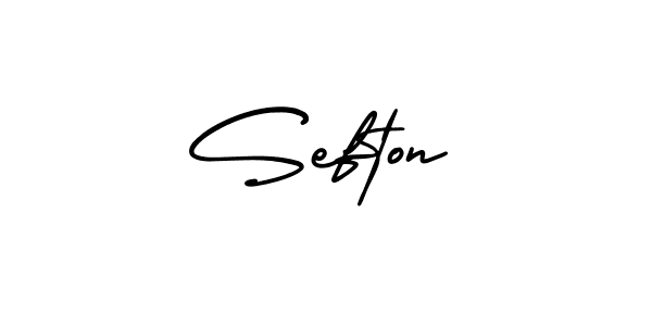 How to make Sefton signature? AmerikaSignatureDemo-Regular is a professional autograph style. Create handwritten signature for Sefton name. Sefton signature style 3 images and pictures png