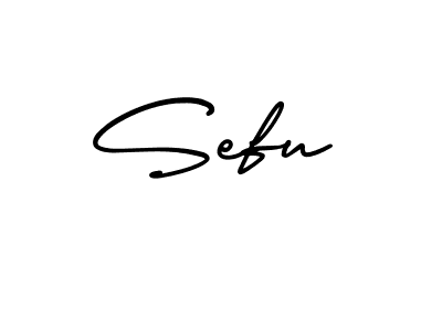 How to make Sefu name signature. Use AmerikaSignatureDemo-Regular style for creating short signs online. This is the latest handwritten sign. Sefu signature style 3 images and pictures png