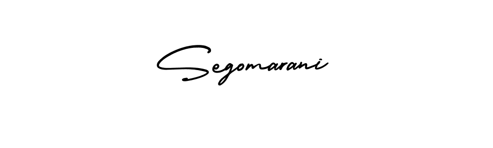 Segomarani stylish signature style. Best Handwritten Sign (AmerikaSignatureDemo-Regular) for my name. Handwritten Signature Collection Ideas for my name Segomarani. Segomarani signature style 3 images and pictures png