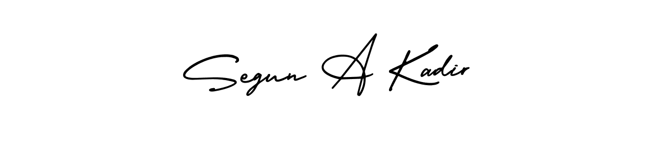 How to Draw Segun A Kadir signature style? AmerikaSignatureDemo-Regular is a latest design signature styles for name Segun A Kadir. Segun A Kadir signature style 3 images and pictures png