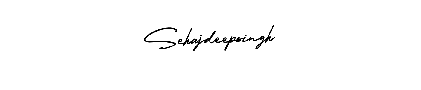 You should practise on your own different ways (AmerikaSignatureDemo-Regular) to write your name (Sehajdeepsingh) in signature. don't let someone else do it for you. Sehajdeepsingh signature style 3 images and pictures png