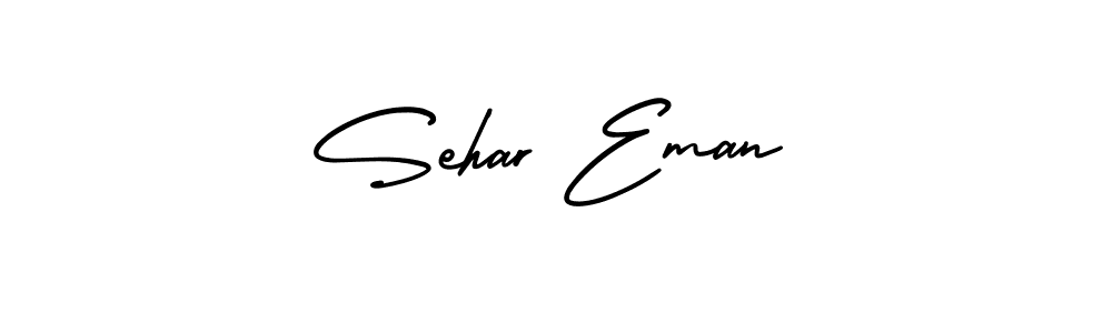 Design your own signature with our free online signature maker. With this signature software, you can create a handwritten (AmerikaSignatureDemo-Regular) signature for name Sehar Eman. Sehar Eman signature style 3 images and pictures png