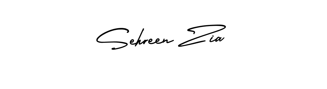 How to make Sehreen Zia name signature. Use AmerikaSignatureDemo-Regular style for creating short signs online. This is the latest handwritten sign. Sehreen Zia signature style 3 images and pictures png