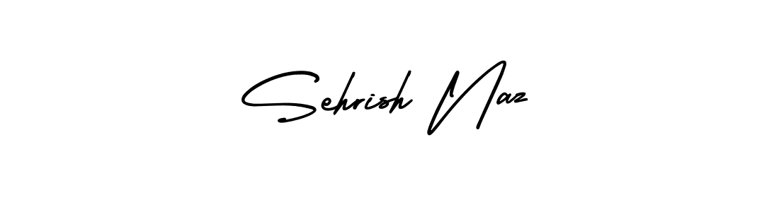 The best way (AmerikaSignatureDemo-Regular) to make a short signature is to pick only two or three words in your name. The name Sehrish Naz include a total of six letters. For converting this name. Sehrish Naz signature style 3 images and pictures png