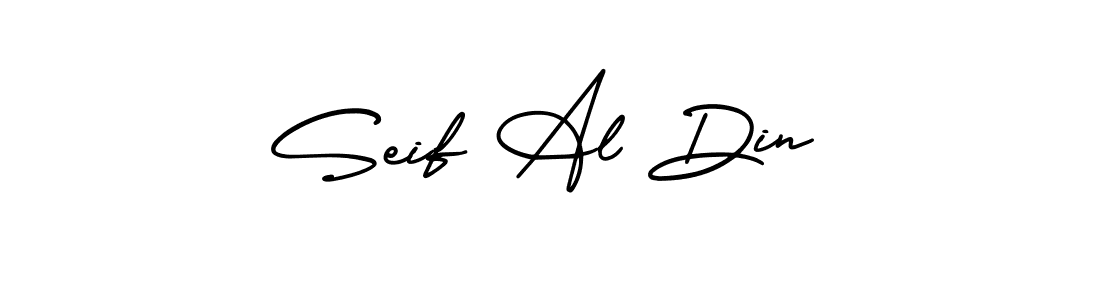 The best way (AmerikaSignatureDemo-Regular) to make a short signature is to pick only two or three words in your name. The name Seif Al Din include a total of six letters. For converting this name. Seif Al Din signature style 3 images and pictures png