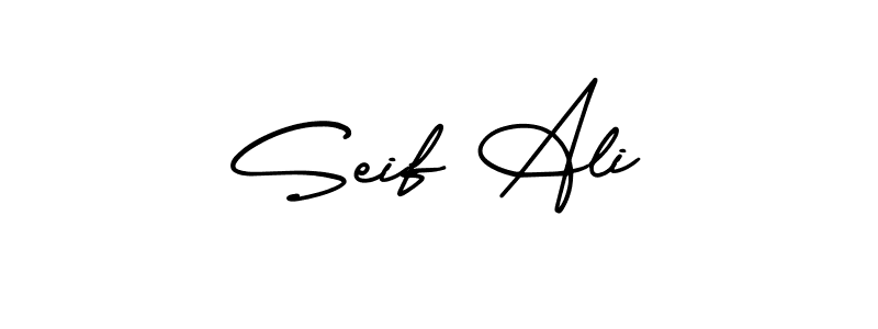 How to make Seif Ali signature? AmerikaSignatureDemo-Regular is a professional autograph style. Create handwritten signature for Seif Ali name. Seif Ali signature style 3 images and pictures png