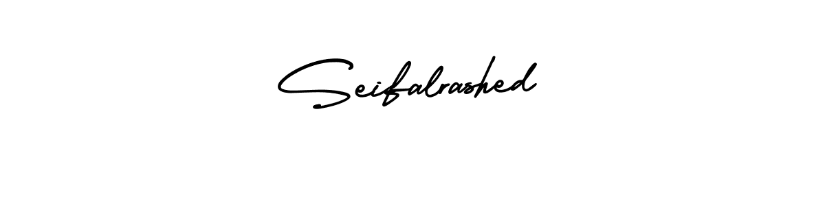 Design your own signature with our free online signature maker. With this signature software, you can create a handwritten (AmerikaSignatureDemo-Regular) signature for name Seifalrashed. Seifalrashed signature style 3 images and pictures png