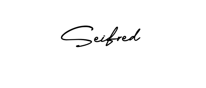 Design your own signature with our free online signature maker. With this signature software, you can create a handwritten (AmerikaSignatureDemo-Regular) signature for name Seifred. Seifred signature style 3 images and pictures png