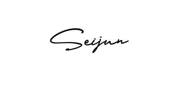 Also we have Seijun name is the best signature style. Create professional handwritten signature collection using AmerikaSignatureDemo-Regular autograph style. Seijun signature style 3 images and pictures png