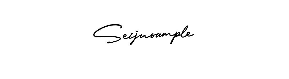 How to make Seijusample name signature. Use AmerikaSignatureDemo-Regular style for creating short signs online. This is the latest handwritten sign. Seijusample signature style 3 images and pictures png