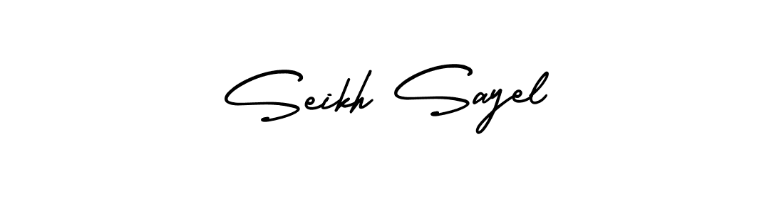 Use a signature maker to create a handwritten signature online. With this signature software, you can design (AmerikaSignatureDemo-Regular) your own signature for name Seikh Sayel. Seikh Sayel signature style 3 images and pictures png