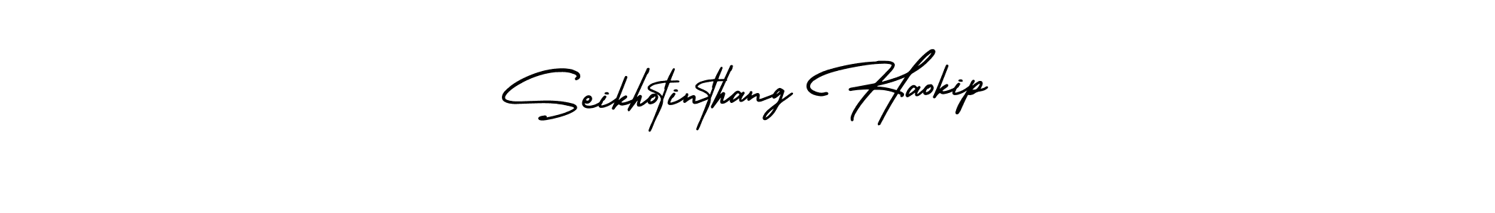 Similarly AmerikaSignatureDemo-Regular is the best handwritten signature design. Signature creator online .You can use it as an online autograph creator for name Seikhotinthang Haokip. Seikhotinthang Haokip signature style 3 images and pictures png