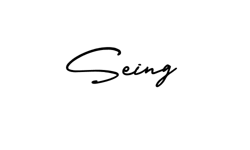 Use a signature maker to create a handwritten signature online. With this signature software, you can design (AmerikaSignatureDemo-Regular) your own signature for name Seing. Seing signature style 3 images and pictures png