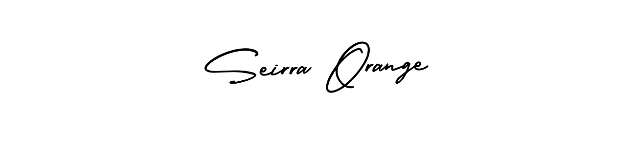 You should practise on your own different ways (AmerikaSignatureDemo-Regular) to write your name (Seirra Orange) in signature. don't let someone else do it for you. Seirra Orange signature style 3 images and pictures png