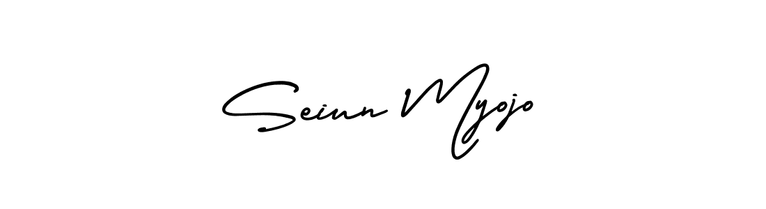 Use a signature maker to create a handwritten signature online. With this signature software, you can design (AmerikaSignatureDemo-Regular) your own signature for name Seiun Myojo. Seiun Myojo signature style 3 images and pictures png