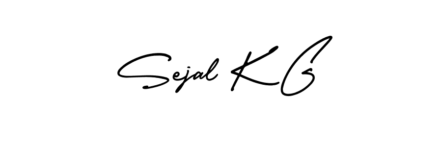 Make a beautiful signature design for name Sejal K G. With this signature (AmerikaSignatureDemo-Regular) style, you can create a handwritten signature for free. Sejal K G signature style 3 images and pictures png