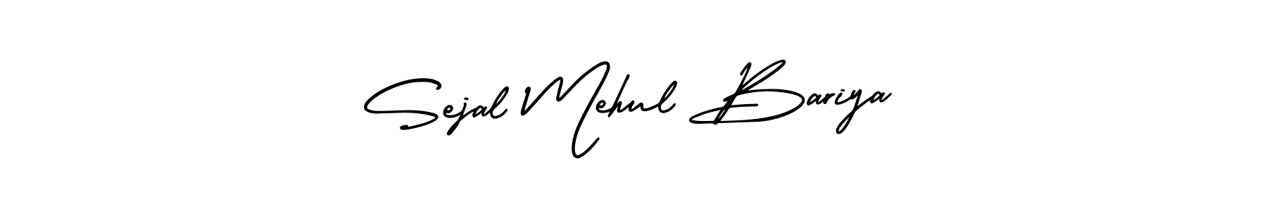Make a beautiful signature design for name Sejal Mehul Bariya. With this signature (AmerikaSignatureDemo-Regular) style, you can create a handwritten signature for free. Sejal Mehul Bariya signature style 3 images and pictures png