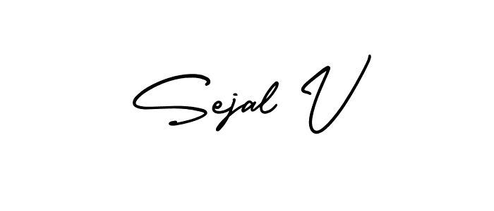Similarly AmerikaSignatureDemo-Regular is the best handwritten signature design. Signature creator online .You can use it as an online autograph creator for name Sejal V. Sejal V signature style 3 images and pictures png