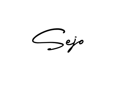 You should practise on your own different ways (AmerikaSignatureDemo-Regular) to write your name (Sejo) in signature. don't let someone else do it for you. Sejo signature style 3 images and pictures png