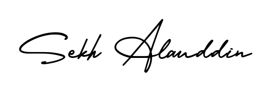 The AmerikaSignatureDemo-Regular lettering style adds unique flourish to name Sekh Alauddin. Stand out with a custom digital autograph made in seconds. Sekh Alauddin signature style 3 images and pictures png