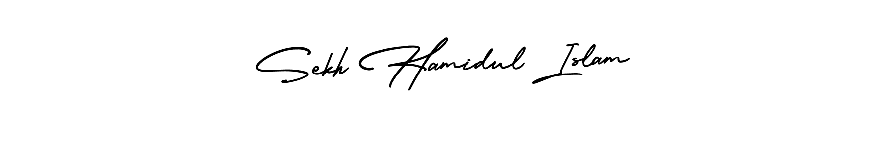 Also You can easily find your signature by using the search form. We will create Sekh Hamidul Islam name handwritten signature images for you free of cost using AmerikaSignatureDemo-Regular sign style. Sekh Hamidul Islam signature style 3 images and pictures png