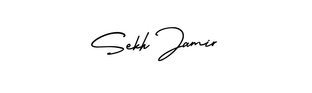 Similarly AmerikaSignatureDemo-Regular is the best handwritten signature design. Signature creator online .You can use it as an online autograph creator for name Sekh Jamir. Sekh Jamir signature style 3 images and pictures png