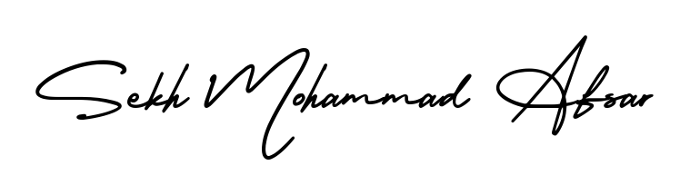 Enhance your business communications with Sekh Mohammad Afsar signature in AmerikaSignatureDemo-Regular lettering. Clean, modern, and universally compatible. Sekh Mohammad Afsar signature style 3 images and pictures png