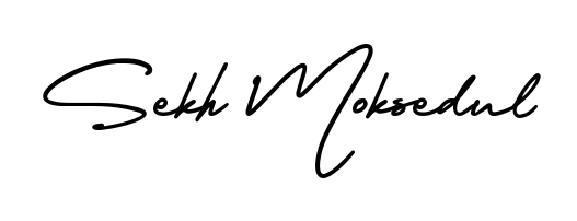 This is the best signature style for the Sekh Moksedul name. Also you like these signature font (AmerikaSignatureDemo-Regular). Mix name signature. Sekh Moksedul signature style 3 images and pictures png