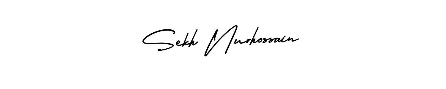 Make a beautiful signature design for name Sekh Nurhossain. With this signature (AmerikaSignatureDemo-Regular) style, you can create a handwritten signature for free. Sekh Nurhossain signature style 3 images and pictures png