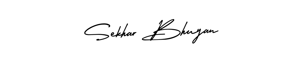 Make a short Sekhar Bhuyan signature style. Manage your documents anywhere anytime using AmerikaSignatureDemo-Regular. Create and add eSignatures, submit forms, share and send files easily. Sekhar Bhuyan signature style 3 images and pictures png