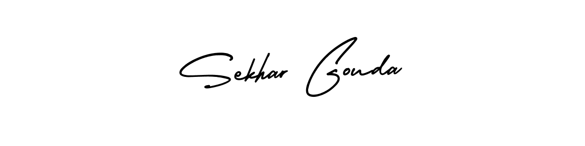 How to Draw Sekhar Gouda signature style? AmerikaSignatureDemo-Regular is a latest design signature styles for name Sekhar Gouda. Sekhar Gouda signature style 3 images and pictures png