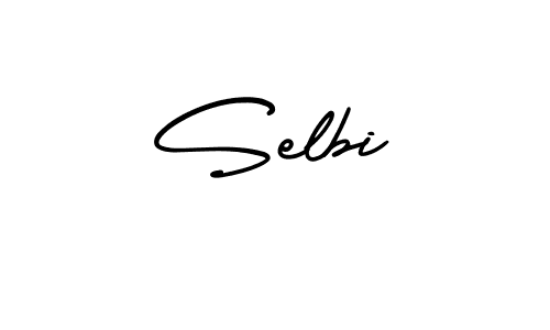 Make a beautiful signature design for name Selbi. With this signature (AmerikaSignatureDemo-Regular) style, you can create a handwritten signature for free. Selbi signature style 3 images and pictures png