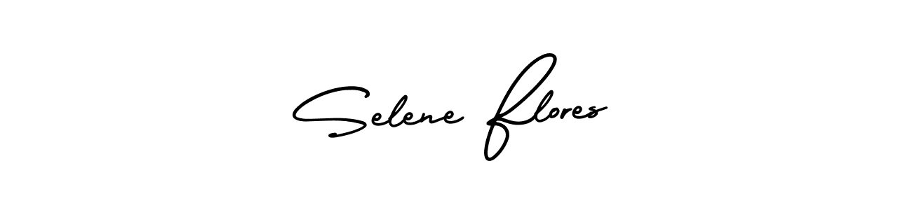 It looks lik you need a new signature style for name Selene Flores. Design unique handwritten (AmerikaSignatureDemo-Regular) signature with our free signature maker in just a few clicks. Selene Flores signature style 3 images and pictures png