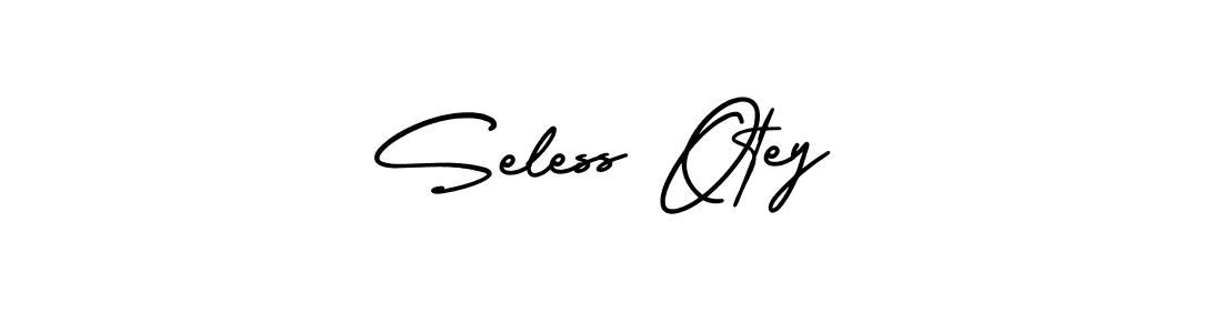 Create a beautiful signature design for name Seless Otey. With this signature (AmerikaSignatureDemo-Regular) fonts, you can make a handwritten signature for free. Seless Otey signature style 3 images and pictures png