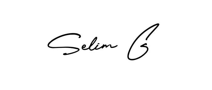 Use a signature maker to create a handwritten signature online. With this signature software, you can design (AmerikaSignatureDemo-Regular) your own signature for name Selim G. Selim G signature style 3 images and pictures png