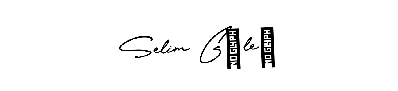 Use a signature maker to create a handwritten signature online. With this signature software, you can design (AmerikaSignatureDemo-Regular) your own signature for name Selim Güleç. Selim Güleç signature style 3 images and pictures png