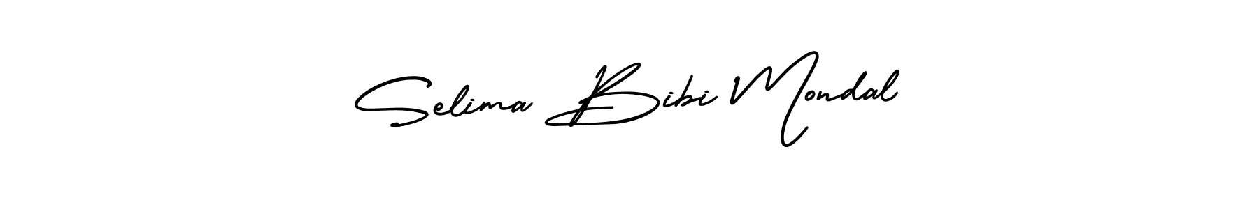 Selima Bibi Mondal stylish signature style. Best Handwritten Sign (AmerikaSignatureDemo-Regular) for my name. Handwritten Signature Collection Ideas for my name Selima Bibi Mondal. Selima Bibi Mondal signature style 3 images and pictures png