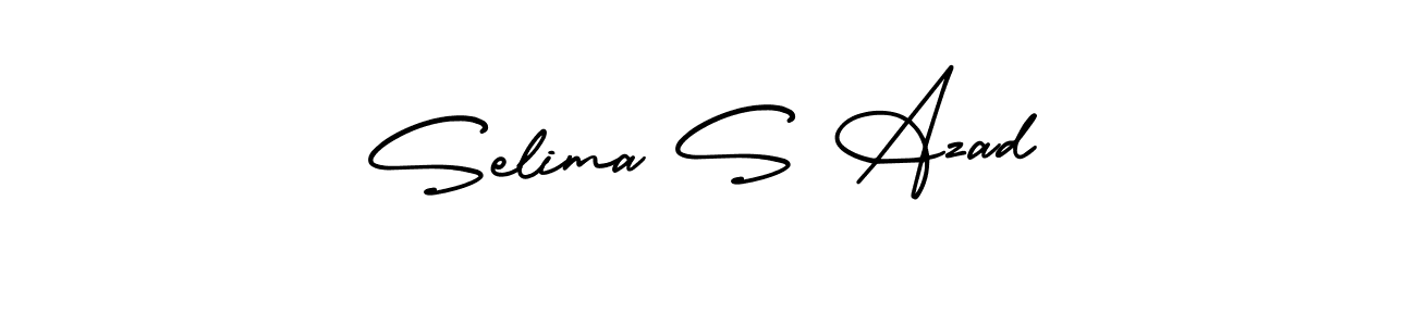 How to Draw Selima S Azad signature style? AmerikaSignatureDemo-Regular is a latest design signature styles for name Selima S Azad. Selima S Azad signature style 3 images and pictures png