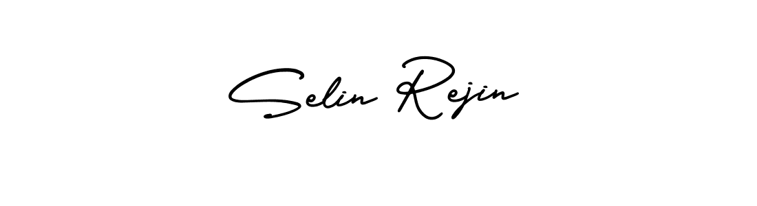 Similarly AmerikaSignatureDemo-Regular is the best handwritten signature design. Signature creator online .You can use it as an online autograph creator for name Selin Rejin. Selin Rejin signature style 3 images and pictures png